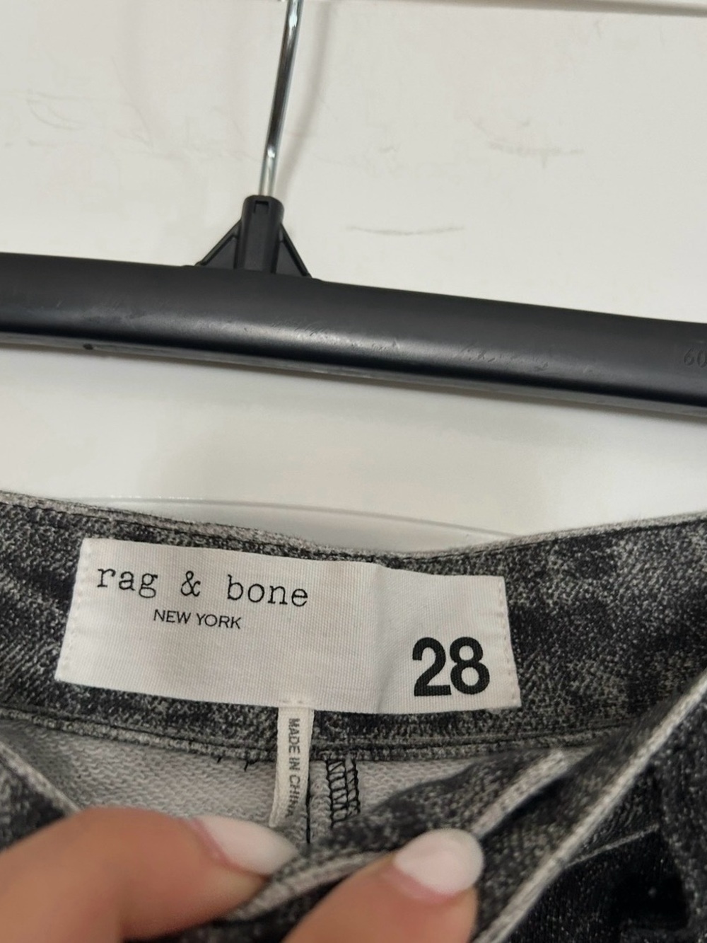 rag & bone Miramar Printed High-Rise Wide-Leg Jeans - Picture 3 of 4